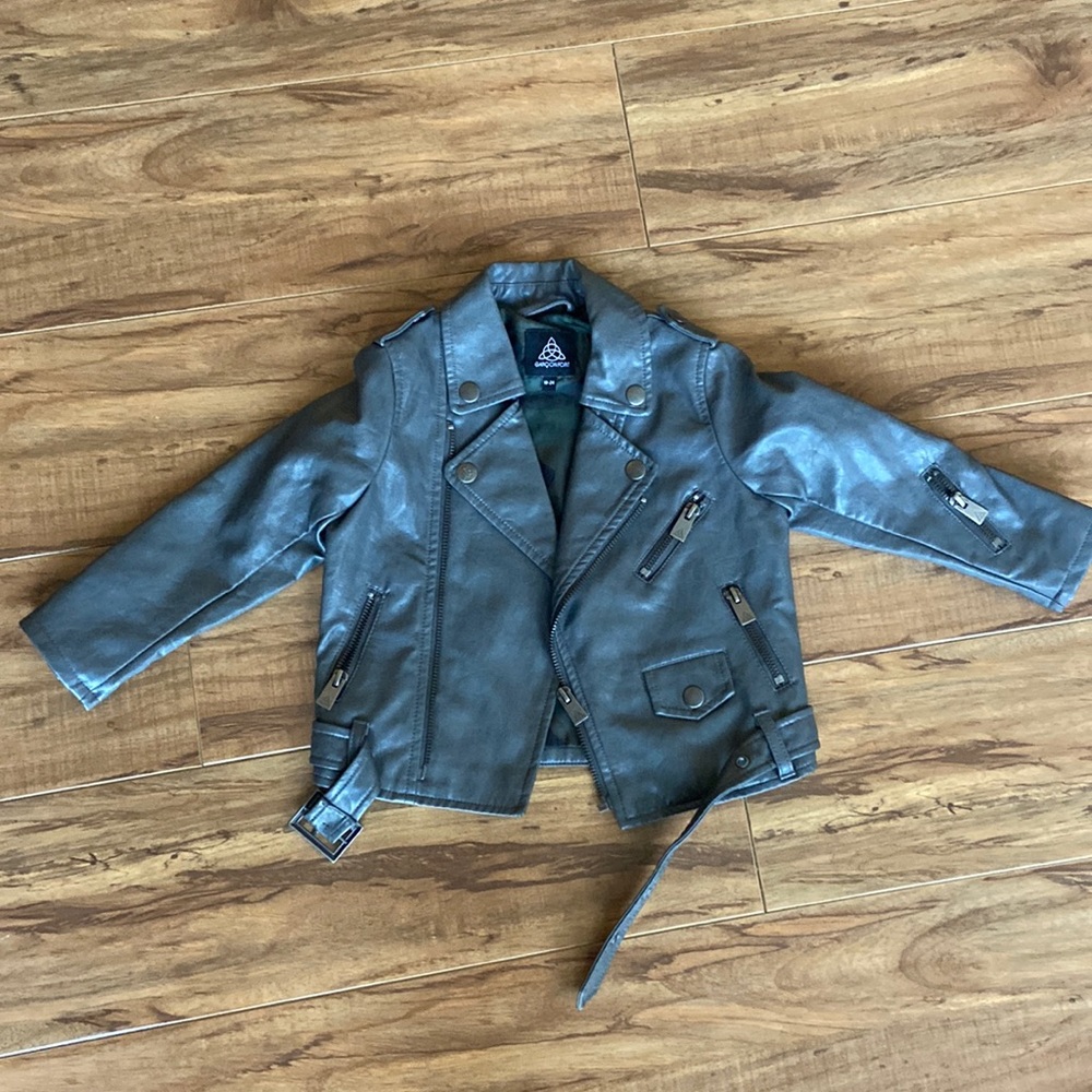 Toddler Faux Leather Moto Jacket 18-24M
